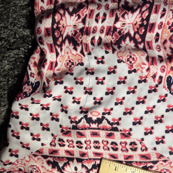 DANA BUCHMAN Women's 100% Polyester Poncho Top Short Sleeve Boho XL - Picture 4 of 9